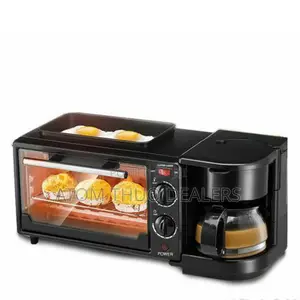 Black 3 in 1 Nunix Breakfast Maker