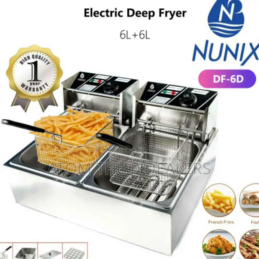 Nunix Double Electric Deep Fyer