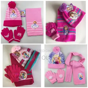 3 in 1winter Kids Beenies Hat,Scarf Set and Gloves