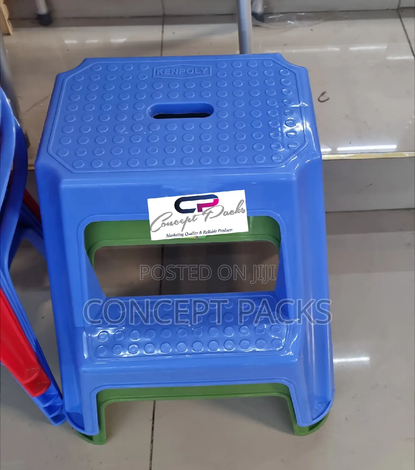 Kifaru Blue Step Stool.