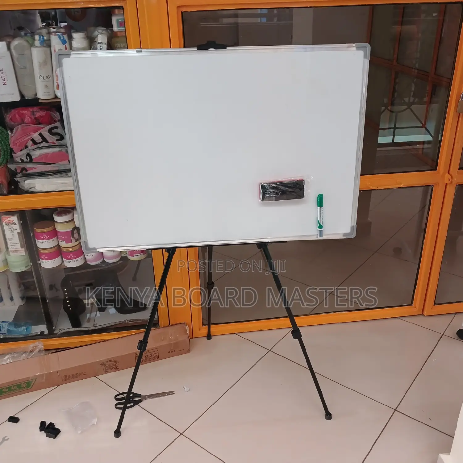 White Board, White Board White Board, on a Stand.