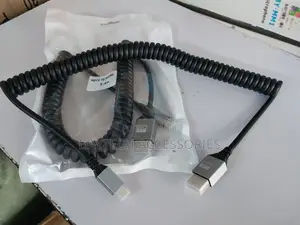 Flexible Coiled Cable Male to Male Micro Hdmi-Compatible
