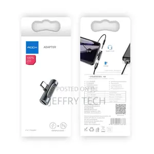 ROCK 2 in 1 Type-C Audio Charging Adapter
