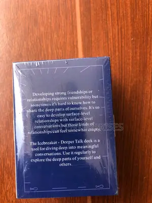 Deep Conversations Starter Card Game