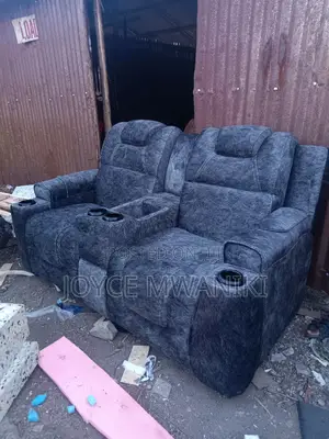 Semi Recliner 2 Seater, Grey 