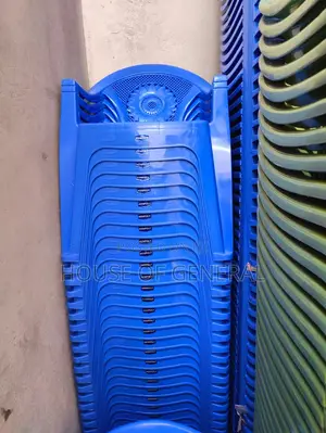 Blue Kenpoly Plastic Chairs With Arms
