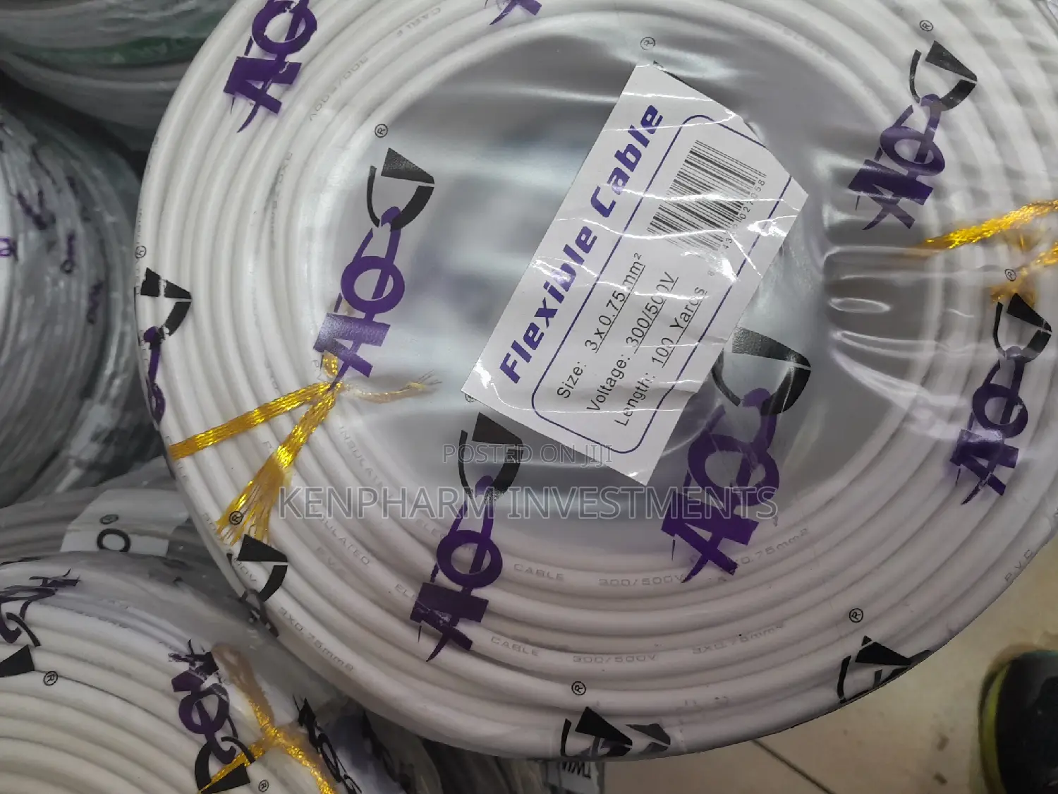 0.75mm Flex Cable 3 Core 91.44mts