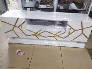 Classic White TV Stand