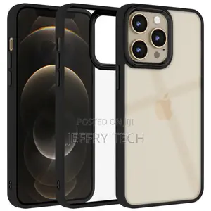 iPhone 12 Pro Max Back Cover |Electroplated Chrome Metal Ri