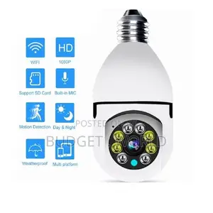 360° 1080P IP E27 Light Bulb Camera Wi-Fi IR Night Smart -