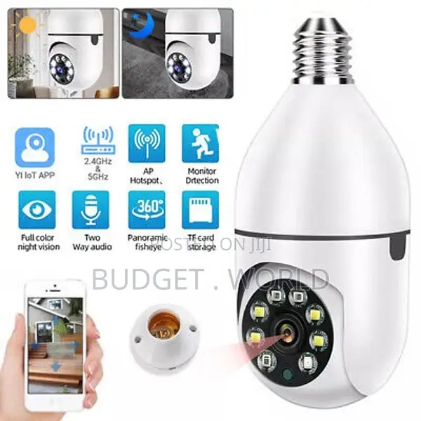 Bulb Security Camera Wireless Wifi CCTV