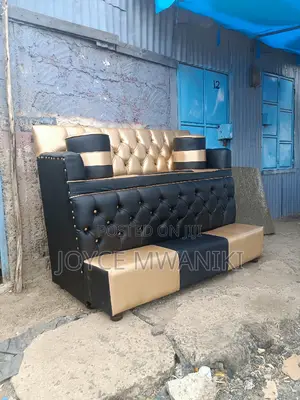 Pedicure Seat, Black, Gold 