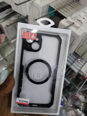 iPhone 15 Plus Xundo Black Matte Magsafe Cover Case