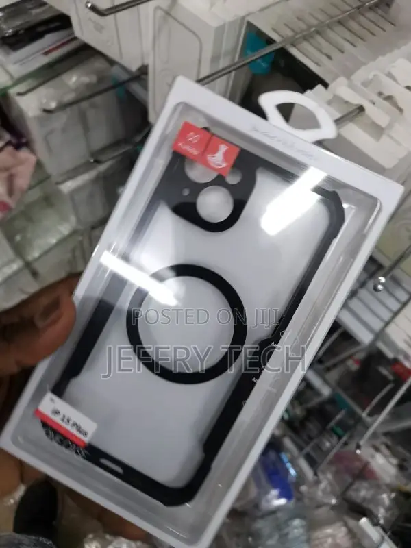 iPhone 15 Plus Xundo Black Matte Magsafe Cover Case