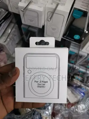 Magnetic Case for Galaxy Z Flip 4, Clear Magnetic Case For