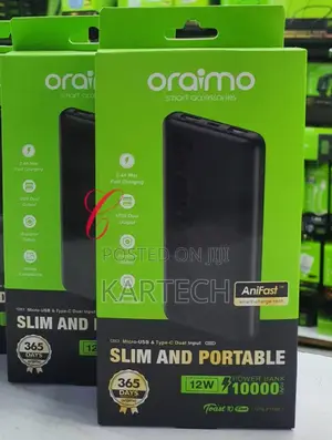 Oraimo Toast Flash 10,000mahpower Bank
