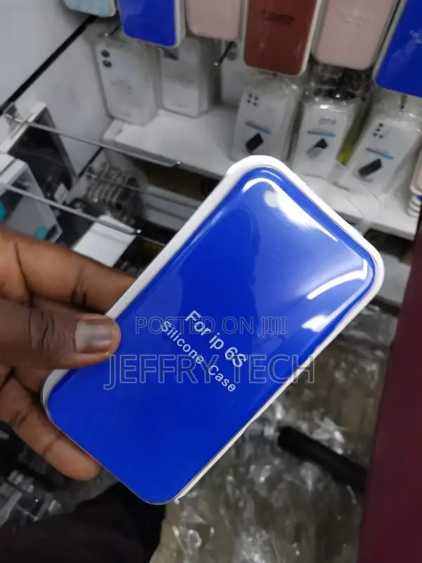 Solid Deep Silicone Blue Color iPhone 6s Case