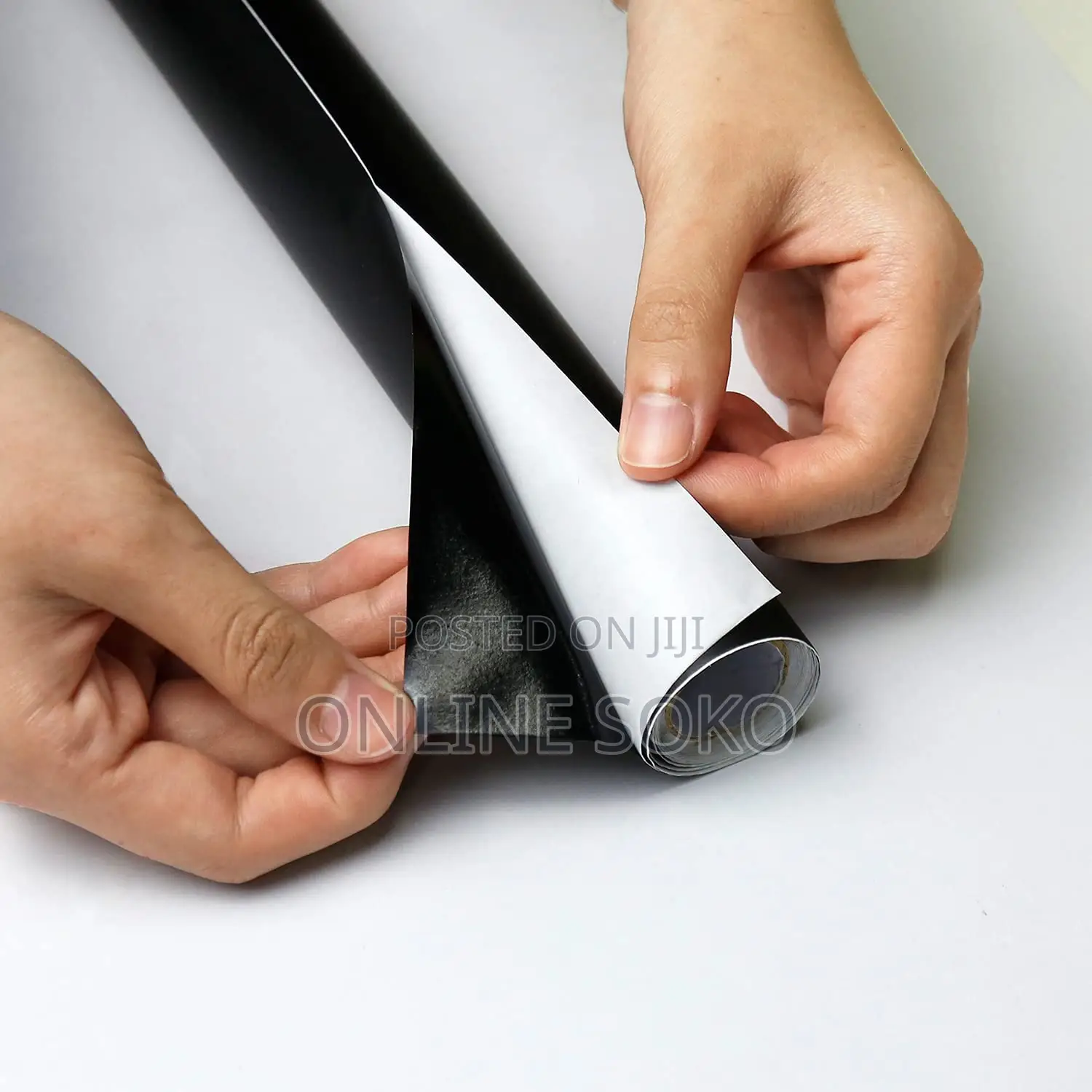 Self-Adhesive Chalkboard Wall Sticker Roll With 5 Chalks