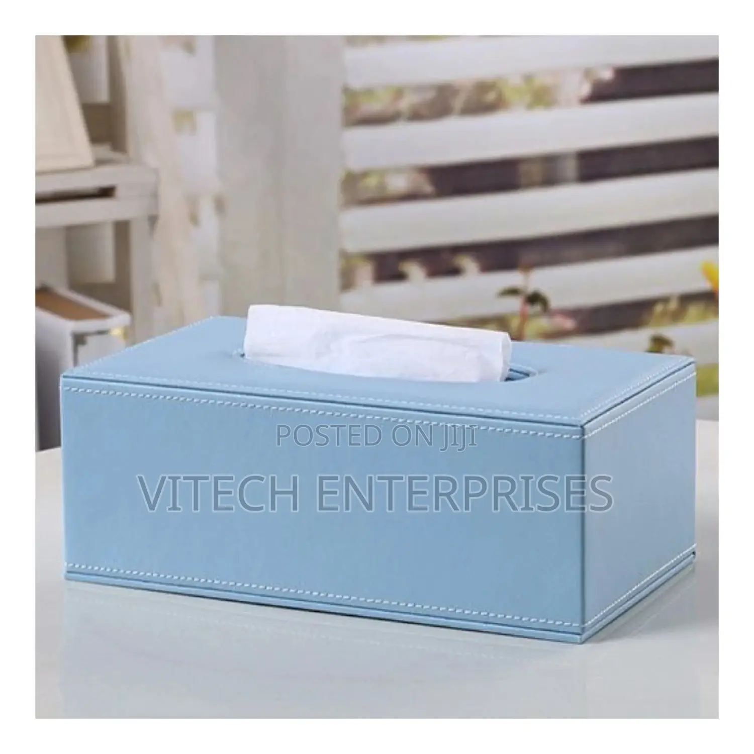 Leather Tissue Box Cover