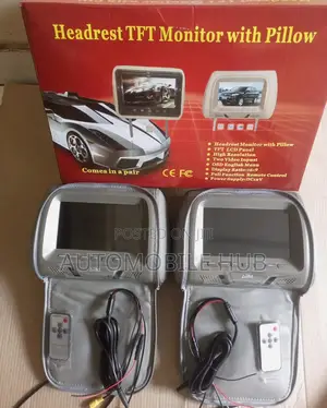 Black, Grey 7 Inch Touch Screen Car Headrest Screen Monitor
