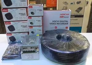 4 CCTV Set DAHUA New 4 Channel Full Set HD CCTV 4 Camera Kit