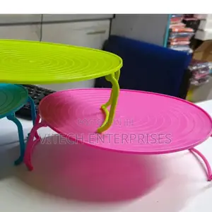 Foldable 2-Layer Microwave Rack/Insulating Plate Rack