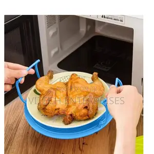 Foldable 2-Layer Microwave Rack
