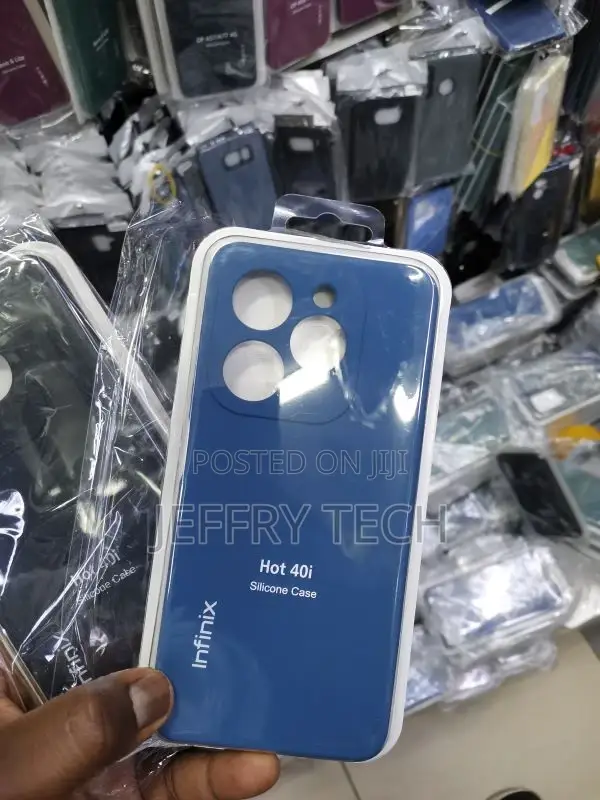 Silicone Case Compatible With Infinix Hot 40i - Blue