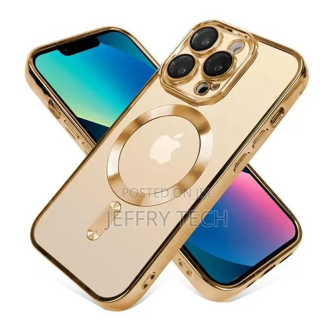 iPhone 12 Pro Max Magnetic - Magsafe - Shockproof Gold Edge