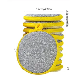 5pcs Double Side Dishwashing Sponge