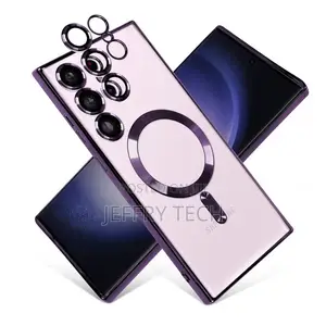 Samsung S23 Ultra Purple Outline Magsafe Camera Protection