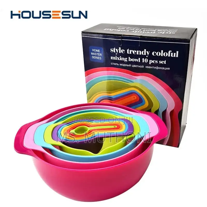 10pcs Cake Mixing Bowl Set