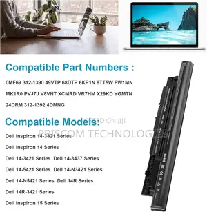 Dell Inspiron 15 3521 3421 2521 3537 3445 3449 XCMRD Battery