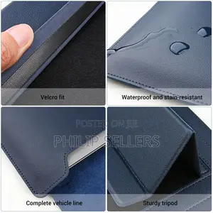 Wallet Sleeve Cover Case Bag With Stand for Macbook Air Pro