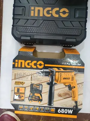 Ingco 115pcs Tools Set 680W Drill Tools Set Wrenches Pliers