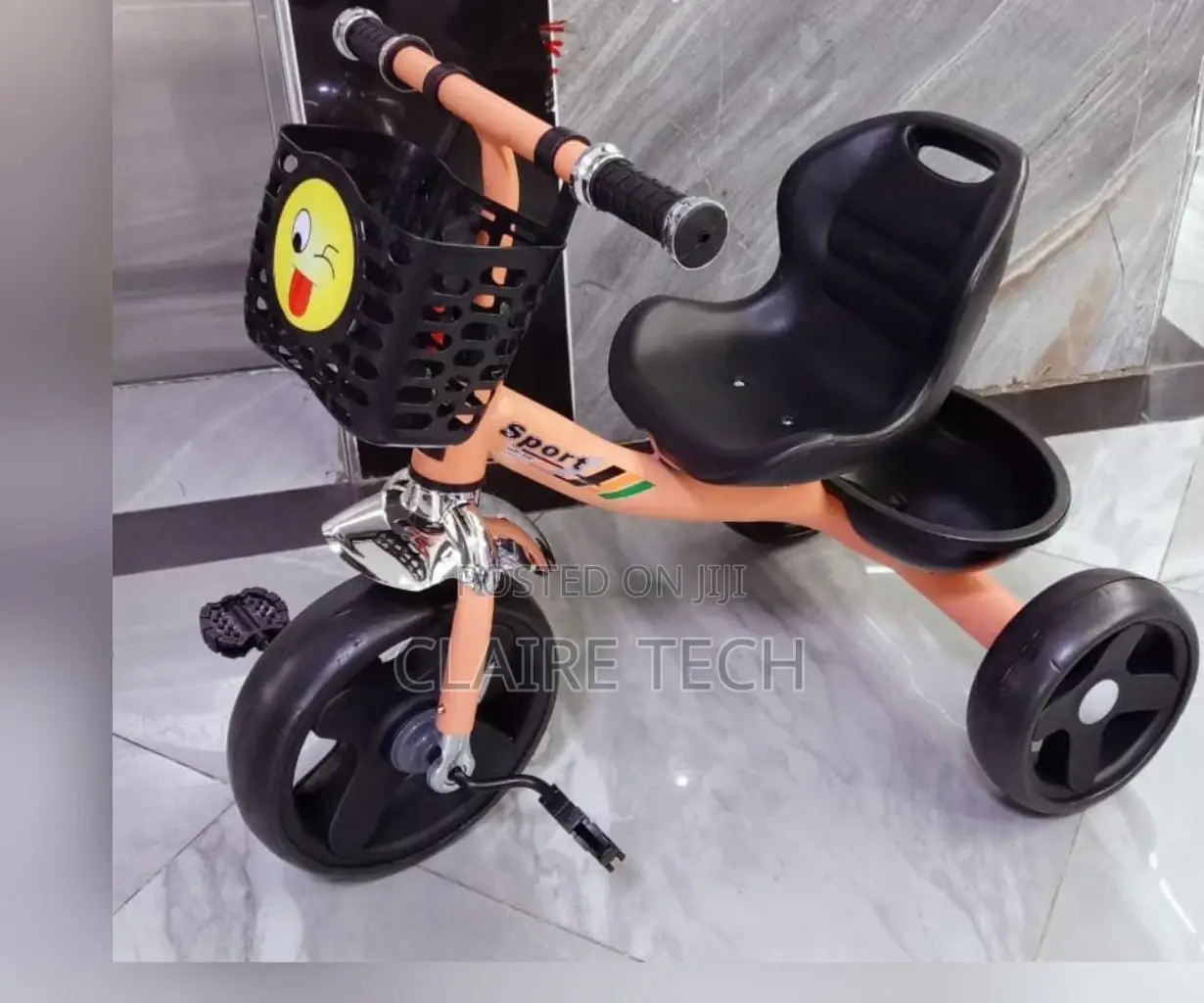 Kids Tricycle With Storage Baskets