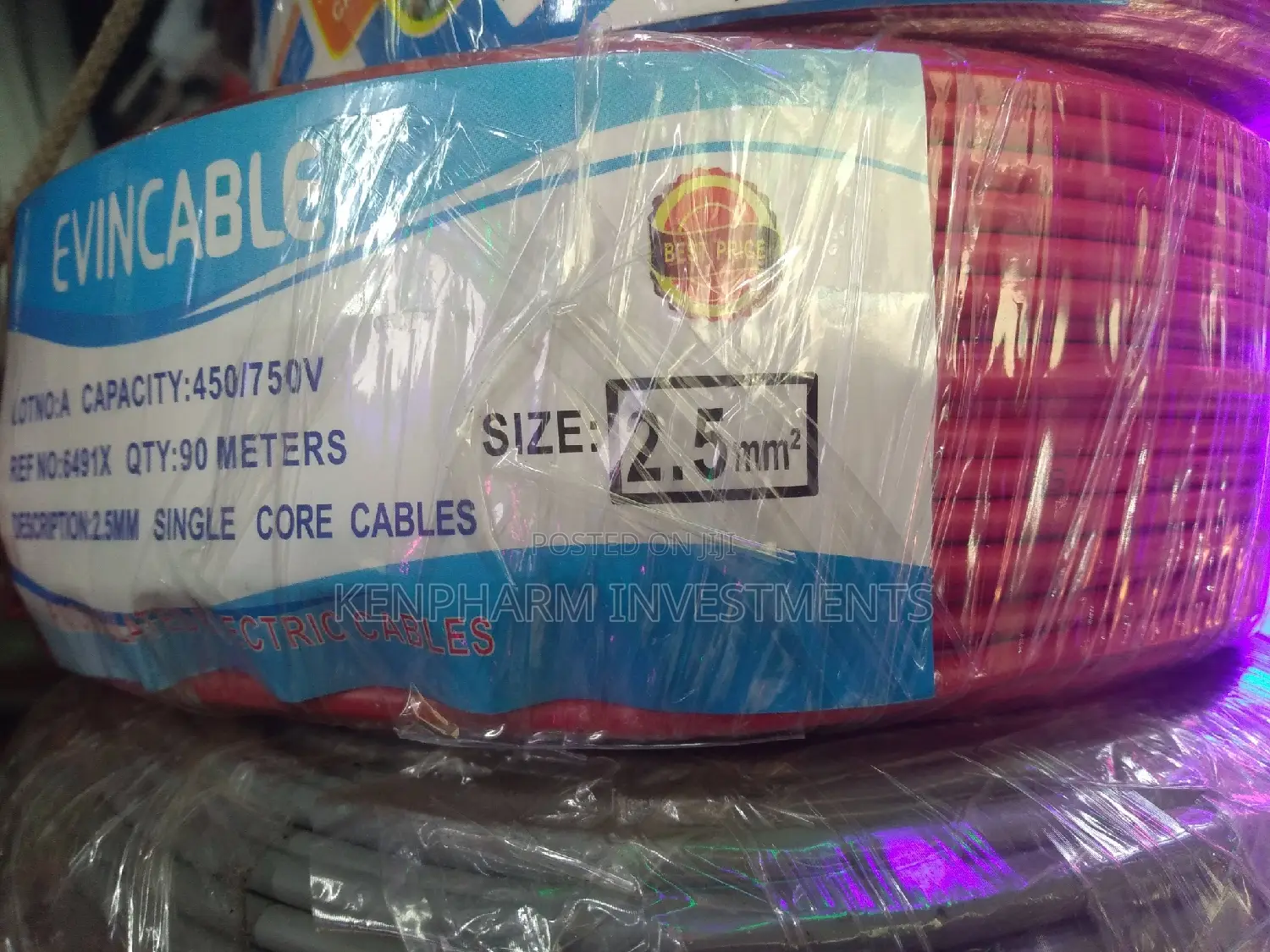 2.5mm Single Cable Evincable