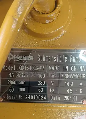 3phase 7.5kw 10hp Submersible Pump