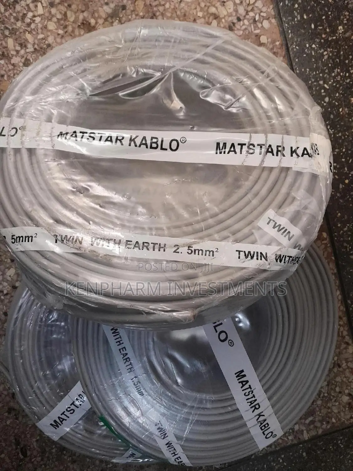 Secure 3 Core Earth Electric Cable: 2.5mm Twin With Earth