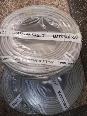Secure 3 Core Earth Electric Cable: 2.5mm Twin With Earth