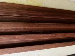 Fluted Wall Panels Mahogany
