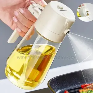 Dual Purpose Kitchen Oil Dispenser With a Jet Oil Sprayer
