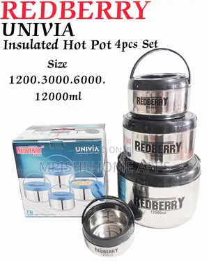 4pcs Univia Insulated Hot Pot Set