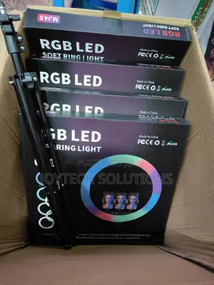 RGB Led 18 Inches Ring Light With Touch Control Remote.