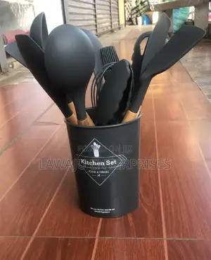 Black Nonstick Spoon Set