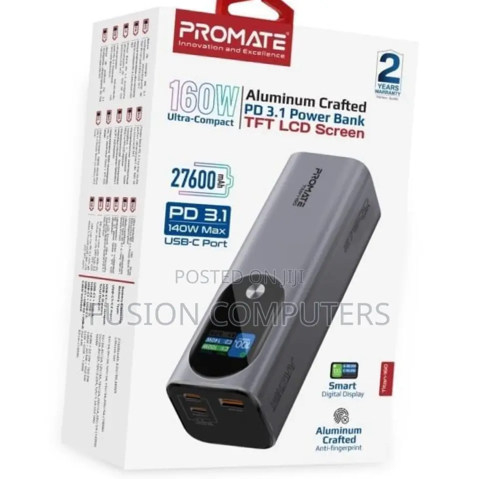Promate Titan-160 Powerbank 27600mah
