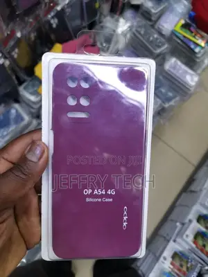 Newselect Silicone Oppo A54 Maroon Rubber Back Cover