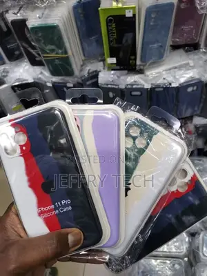 iPhone 11 PRO Liquid Rainbow Silicone Case With Logo