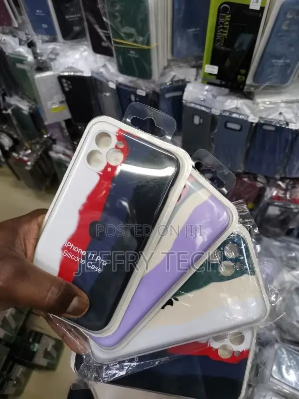 iPhone 11 PRO Liquid Rainbow Silicone Case With Logo