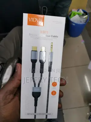VIDVIE 2 in 1 Braided Wire Aux Cable AL1113